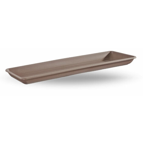 Sottocassetta sottovaso per vaso da giardino Naxos in plastica 80 cm avana