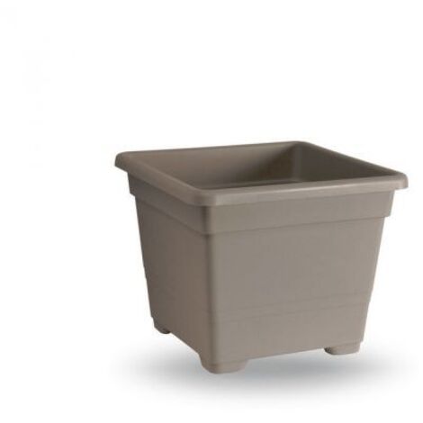 VASO QUADRATO 27 CM 60% RICICLABILE AVANA