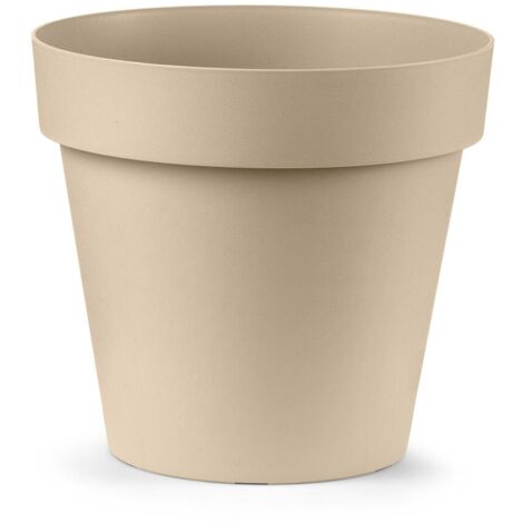 VECA VASO ROTONDO CLEO 20 CM 60% RICICLABILE TERRA LAGUNA