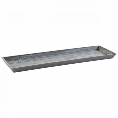 SOTTOVASO RETTANGOLARE GRIGIO 55CM ECOPOTS