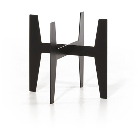 ALZATA IN RESINA COLORE NERO 30X30 CM ECOPOT