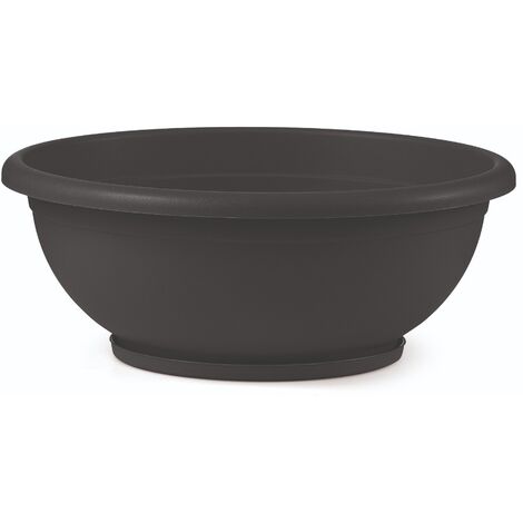 VECA CIOTOLA NAXOS D.60 CM CON SOTTOVASO ANTRACITE