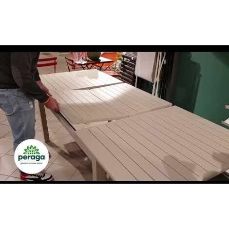 OFFERTA TAVOLO ALLUNGABILE CREMA 110/170X70CM GENES + 4 SEDIA THEMA (1/4)