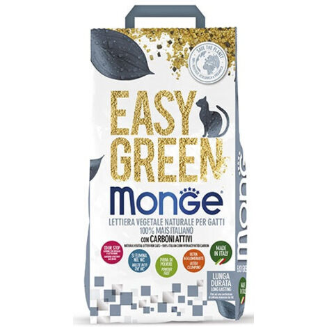Monge Lettiera Easy Green 10 Lt con Carboni Attivi