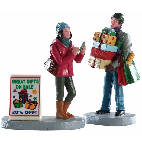 Modellismo Miniatura Statuette Lemax Natale Shopping 82584