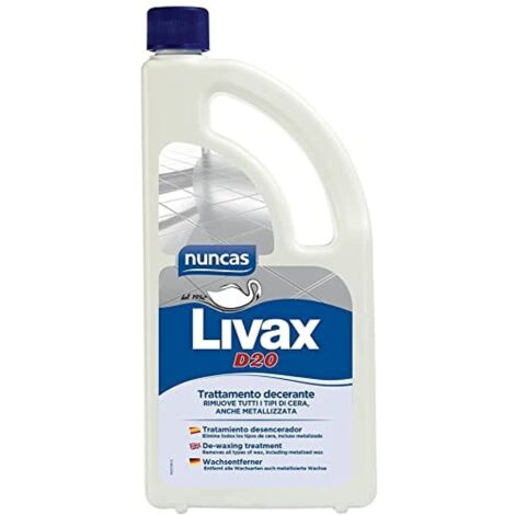 DECERANTE PER TUTTI I PAVIMENTI D20 LIVAX 1LT NUNCAS Toglicera