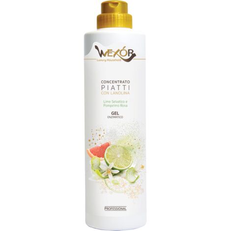 WEXOR GEL ENZIMATICO CONCENTRATO PIATTI 750ML LIME SELVATICO E POMPELMO ROSA