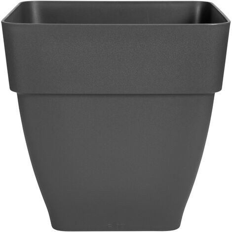 VASO VIBIA CAMPANA SQUARE 37CM ANTHRACITE ELHO