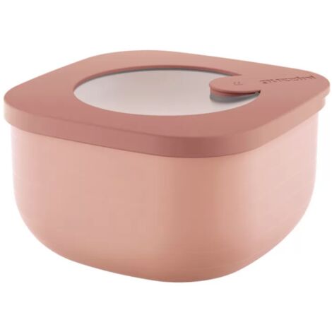 Guzzini Contenitore L Dolcevita - Bio-based Plastic Azzurro 25 Cm, Porta Insalata O Frutta, Impilabile E BPA Free