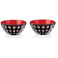 SET 2 CIOTOLE LE MURRINE NERO/BIANCO/ROSSO 12 CM GUZZINI ACCESSORI CASA TAVOLA CUCINA