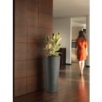 VASO CACHE-POT ROTONDO CLOU H.65CM ANTRACITE