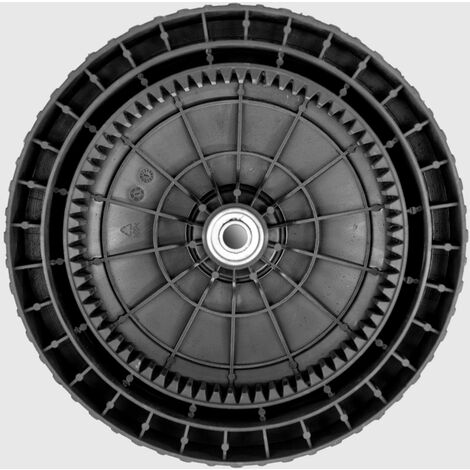 Roue En Plastique Pour Tondeuse à Gazon - Diamètre 152 Mm, Largeur 36 Mm, Axe 13 Mm, Profil Losange, Référence SR1104.