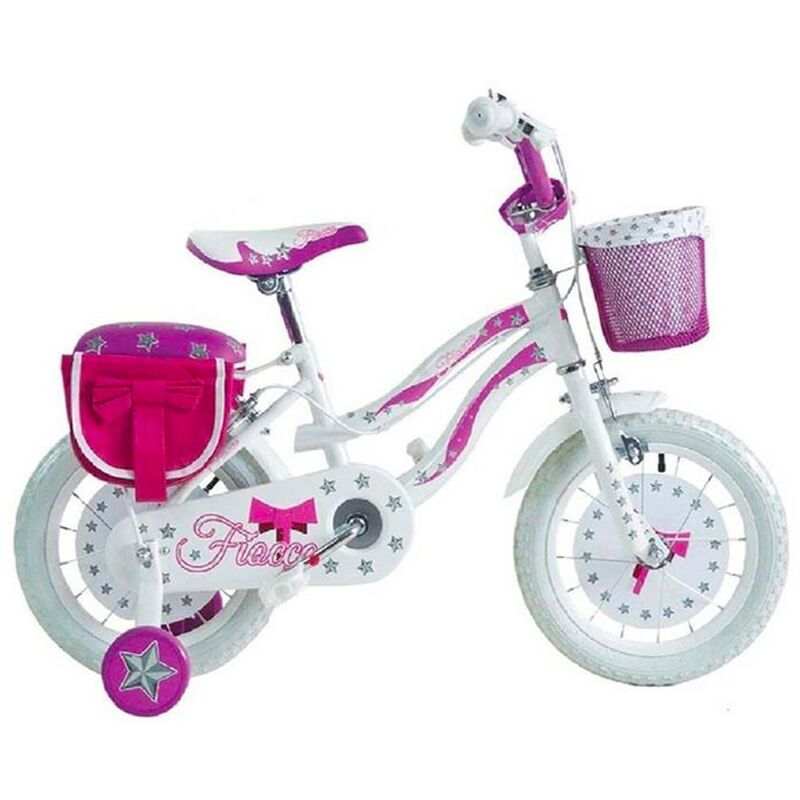 Bicicleta FIOCCO BKT tamaño 16 bicicleta para niñas de 5 a 8 años con ruedines