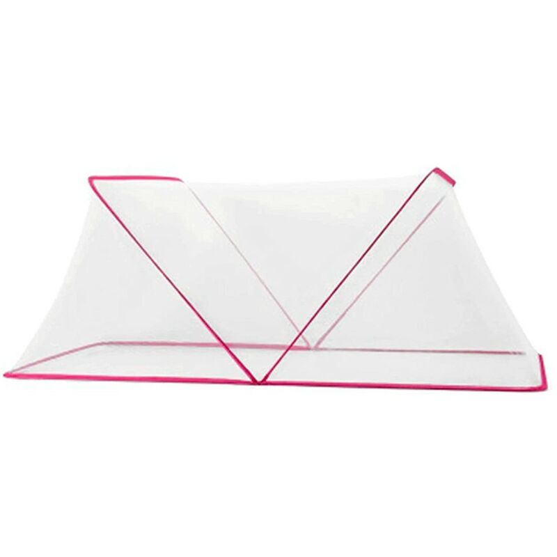 103387 Mosquitera Para red hexagonal de nylon plegable tamaño l 190x160cm rosa mediawave store popup malla nailon