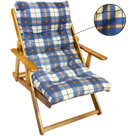 MAS011 Sillón de haya reclinable ArtLegno MAS 90x73x100h cm 2 colores  Color: Azul