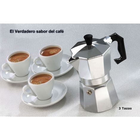 Comprar Cafetera Italiana 3 tazas - Cafes Miñana Online