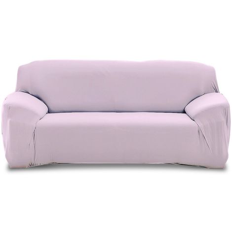 4352 Funda para sofá de dos plazas color liso y tela elástica muy fácil de  poner