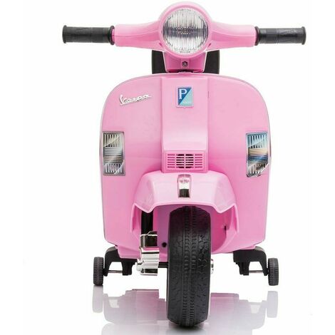 LT913 Mini Vespa Oficial Piaggio PX 150 Moto de Juguete Eléctrica para Niños 6V Color: Rosa