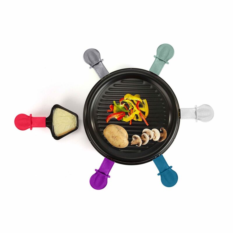 BBQ-Toro Poêle à raclette en Fonte (6 pièces) 12,5 x 18 cm, Plat de  Service