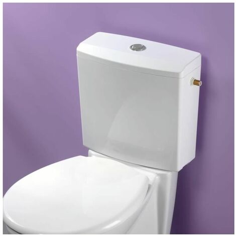 WIRQUIN Réservoir Isolé 380x368x160 double touche semi-bas blanc Réservoir WC 