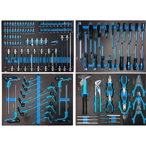 Servante d'atelier - 7 tiroirs - avec 246 outils