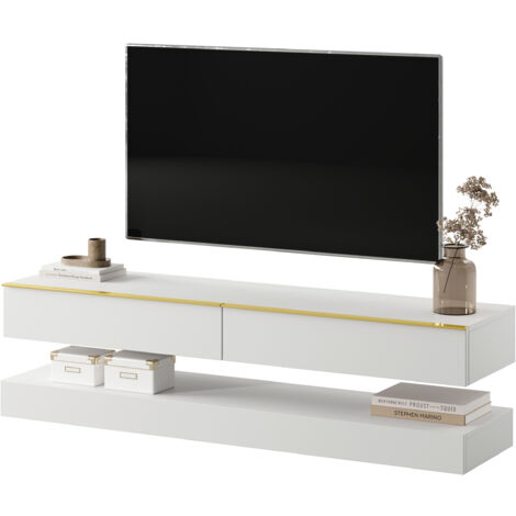 Selsey Mobile TV Sospeso 175 Cm – Frontali Fresati In MDF Con Apertura Push-to-Open, Elegante E Moderno