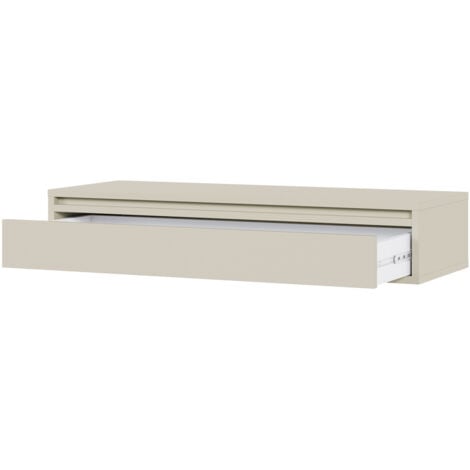 Selsey EVO - Consolle - 90 cm - con cassetto - sospesa - grigio beige