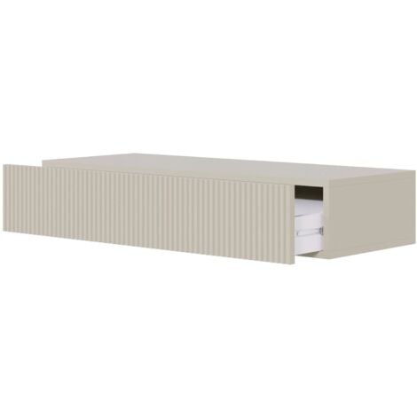 Selsey Veldio Consolle sospesa con cassetto - 90 cm - Beige grigio
