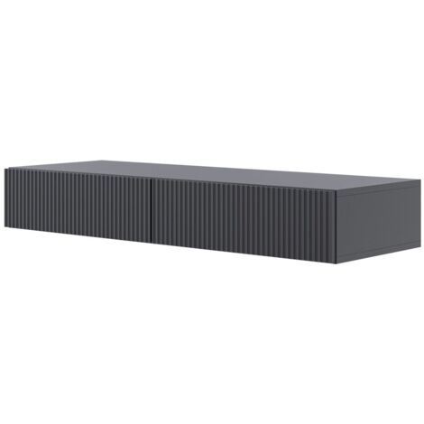 Selsey Veldio - Consolle sospeso con 2 cassetti - 110cm - Nero