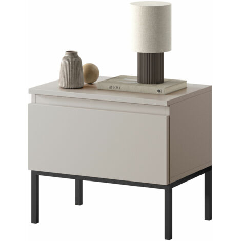 Selsey Bemmi - Comodino con gambe dorate - beige