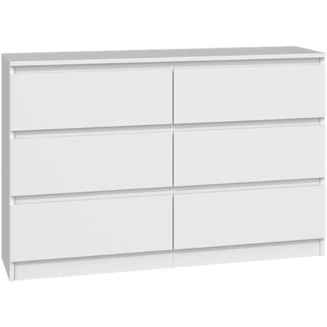 Comò ADGO Malwa M8 8 Cassetti Larghezza 120 Cm - Mobile Classico Salvaspazio Per Camera Da Letto, Corridoio - Rovere Artisan - 3