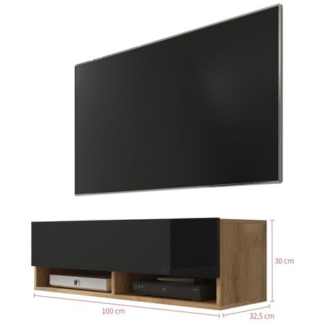 Selsey WANDER - Mobile TV Sospeso / Tavolino TV Moderno / Porta TV per  Salotto (100 cm, Quercia Dorata /