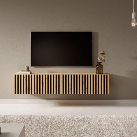 Selsey TELIRE- Mobile TV - 140 cm - colore corpo: rovere artisan, colore frontale: rovere artisan + nero
