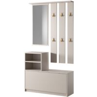 Selsey YESFIR -Set da ingresso con specchio - 85 cm - cashmere