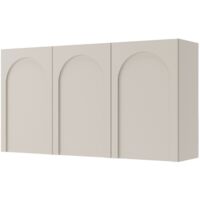 Selsey Arkadia – Sideboard mit 3 Türen und Bogenausschnitt, Kaschmirgrau, 150 cm