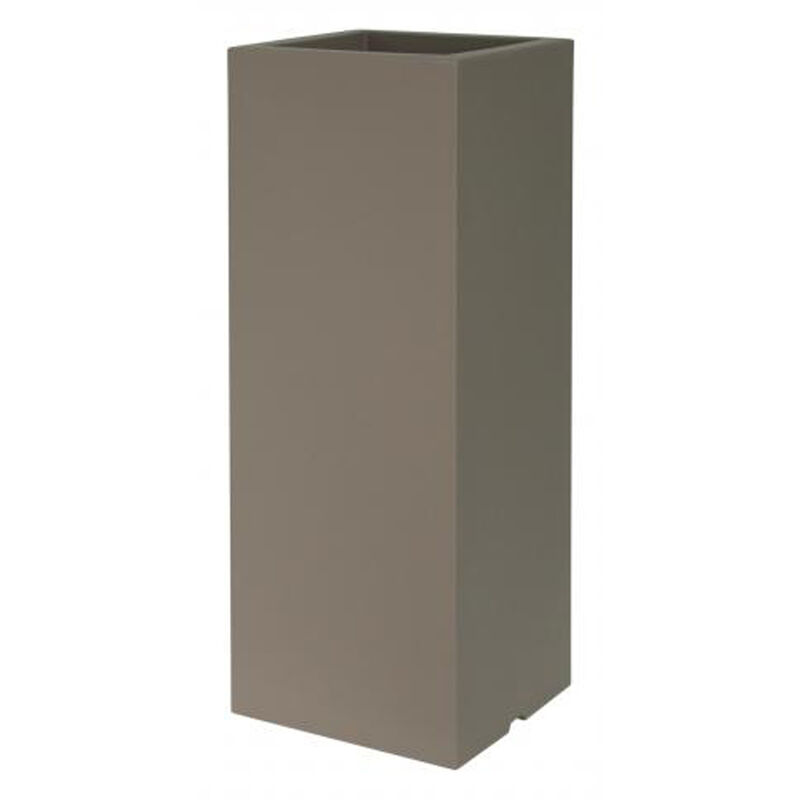 Fioriera KUBE HIGH SLIM VASO ALTO 25X25 H70 - TORTORA - EURO3PLAST