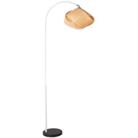 BRILLIANT Lampe Jesper Standleuchte 39cm A60, E27, 60W, Normallampen Fußschalter 1x (nicht Gitter schwarz Mit geeignet enthalten) für