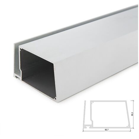 Profil Aluminium Für LED -Streifen Regale Glas Dicke 8Mm - Transformatorgehäuse x 2M
