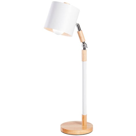 BRILLIANT Lampe Bona Tischleuchte weiß 1x A60, E27, 60W, geeignet für  Normallampen (nicht enthalten) Mit Schnurzwischenschalter