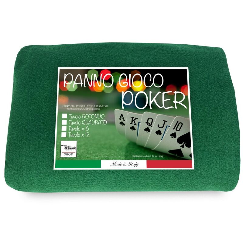 Tavolo da Gioco Quadrato Pieghevole 90x90 cm in Legno Panno Verde