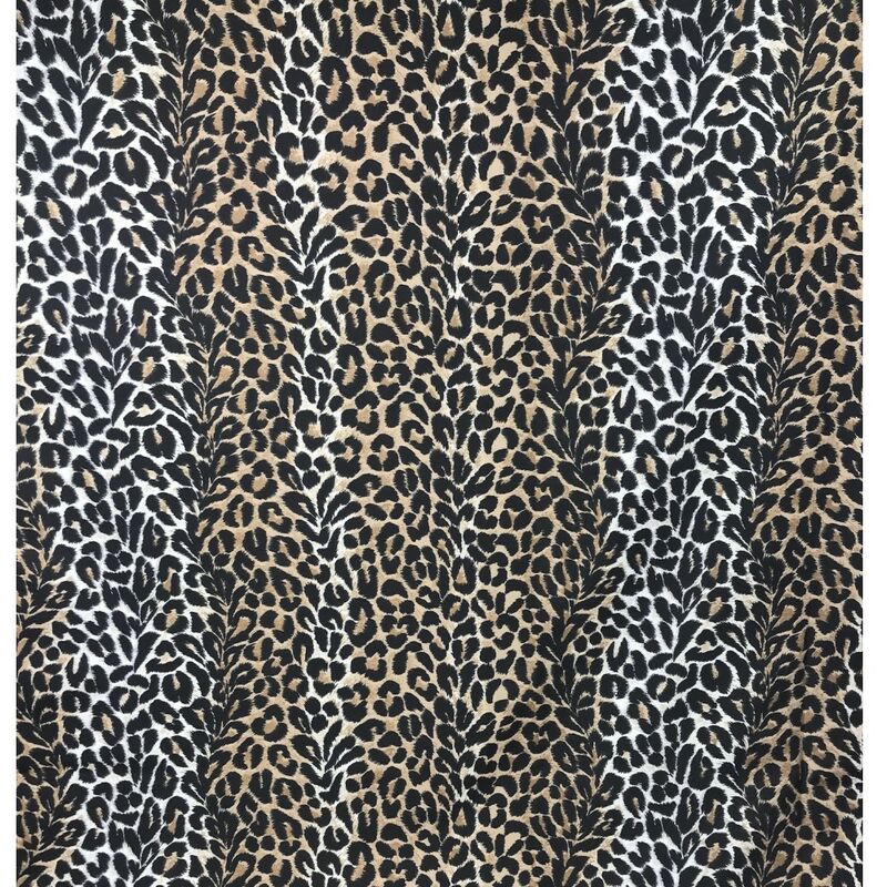 COPRIPIUMINO maculato SAFARI leopardato grigio SINGOLO 1 PIAZZA CM. 155X200