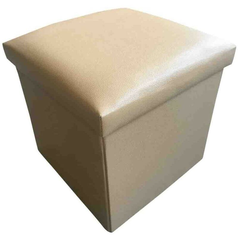 POUF CONTENITORE POGGIAPIEDI EDDY UNITO BEIGE