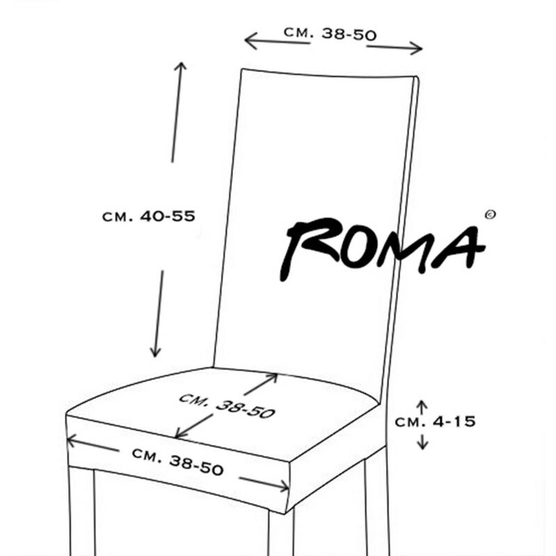 COPPIA coprisedia ELASTICIZZATO ROMA antimacchia in TINTA UNITA ARANCIO