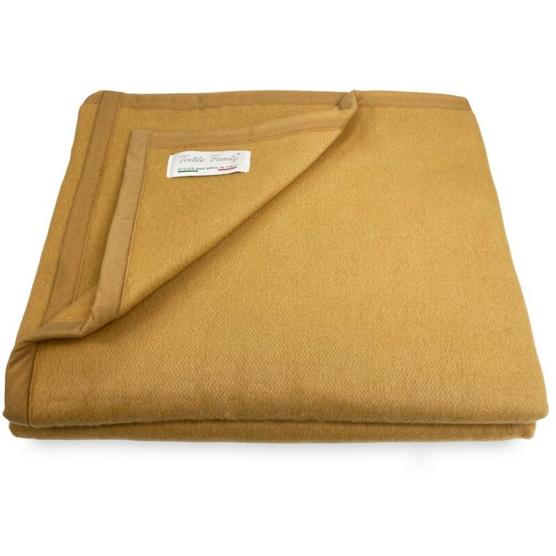 COPERTA IGNIFUGA SPRING antifiamma Peso Medio 1.0 ANTIFUOCO CLASSE 1  omologata MADE in ITALY Beige Misura 1 PIAZZA