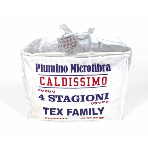 PIUMINO Letto ANALLERGICO Quattro 4 Stagioni Soffice e Morbido Number Four 2 PIAZZE