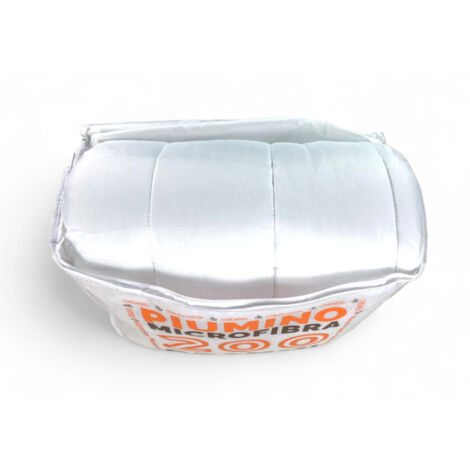 PIUMINO Letto Sintetico BIANCO Mezzo Peso gr./mq. 200 Grammi Peso Medio 1 PIAZZA