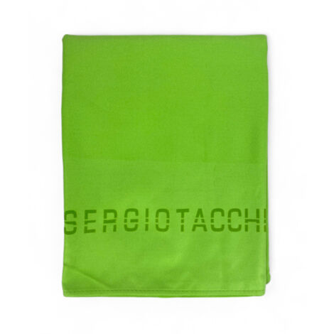 TELO MARE in morbidissima MICROFIBRA tinta unita MISURA GRANDE salva spazio SERGIO TACCHINI Verde FLUO