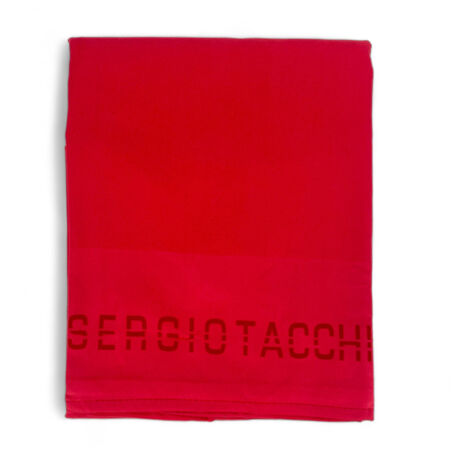 TELO MARE in morbidissima MICROFIBRA tinta unita MISURA GRANDE salva spazio SERGIO TACCHINI Rosso