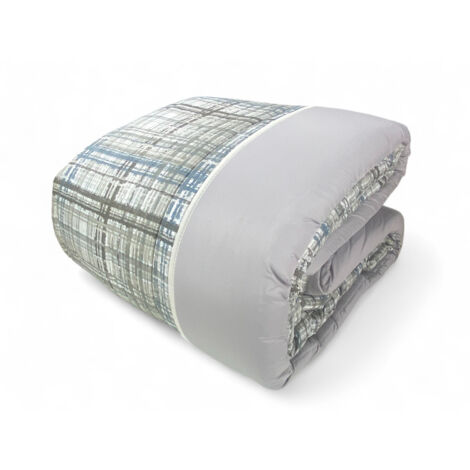 Trapunta Invernale Tirolese Texture Beige - Piumone Letto Microfibra Anallergica 300gr - Made in Italy Calda Cm. 260x260