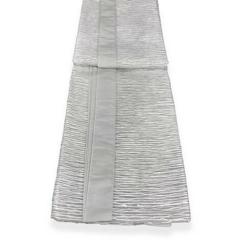COPPIA TENDINA VETRO MODERNA LARGA 45 o 70 o 90 OSCAR GRIGIO COPPIA (2 TELI) CM. 45x150